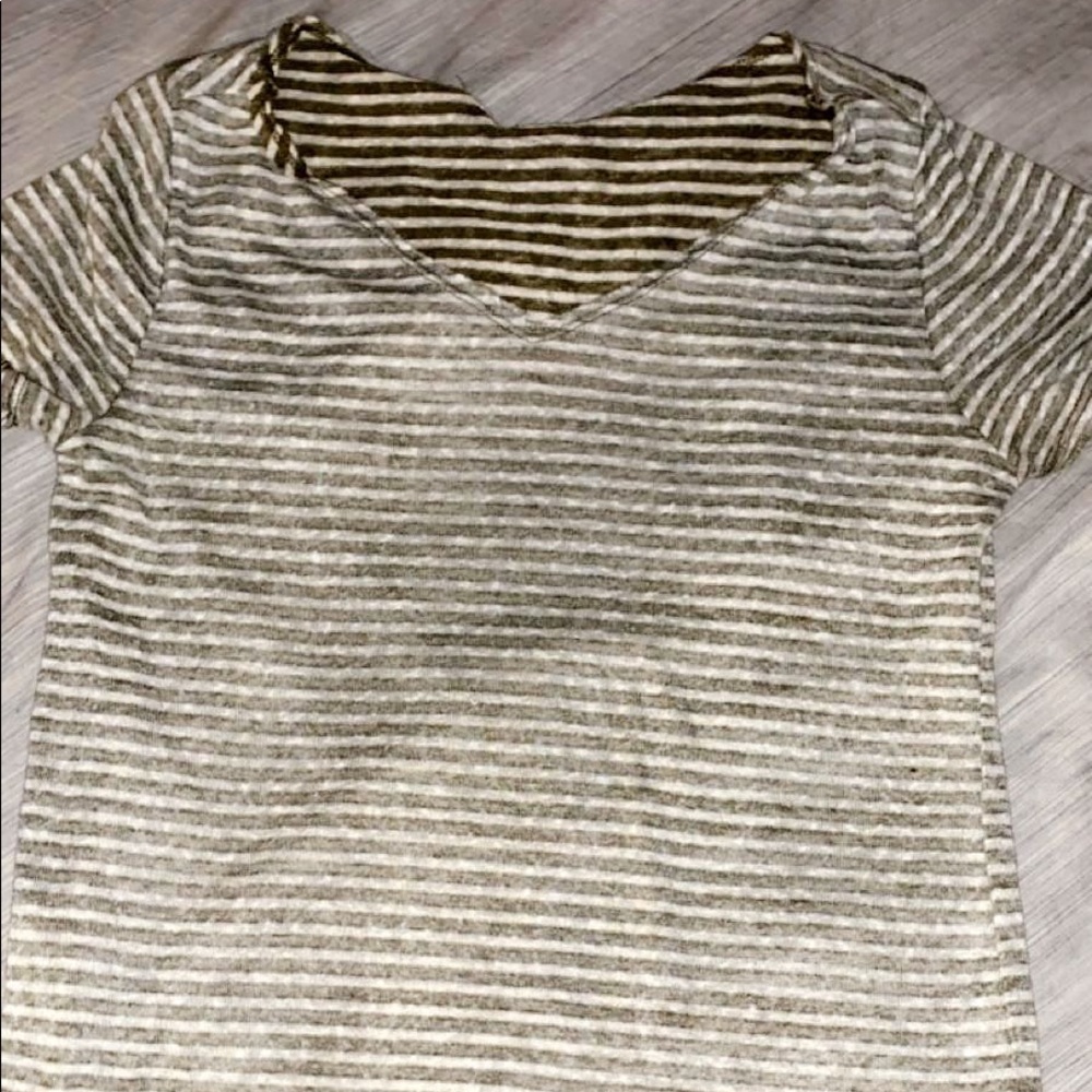 Light green striped T-shirt (never worn)